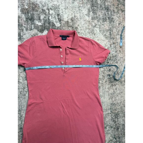 Ralph Lauren Dress XL Cotton Mesh Polo Mauve Pink Preppy Tenniscore Academia - Picture 4 of 6